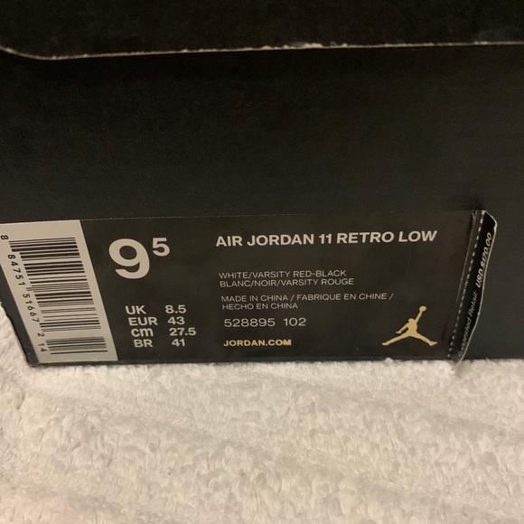 Cherry 11 lows size 9.5 og box - Picture 5 of 5